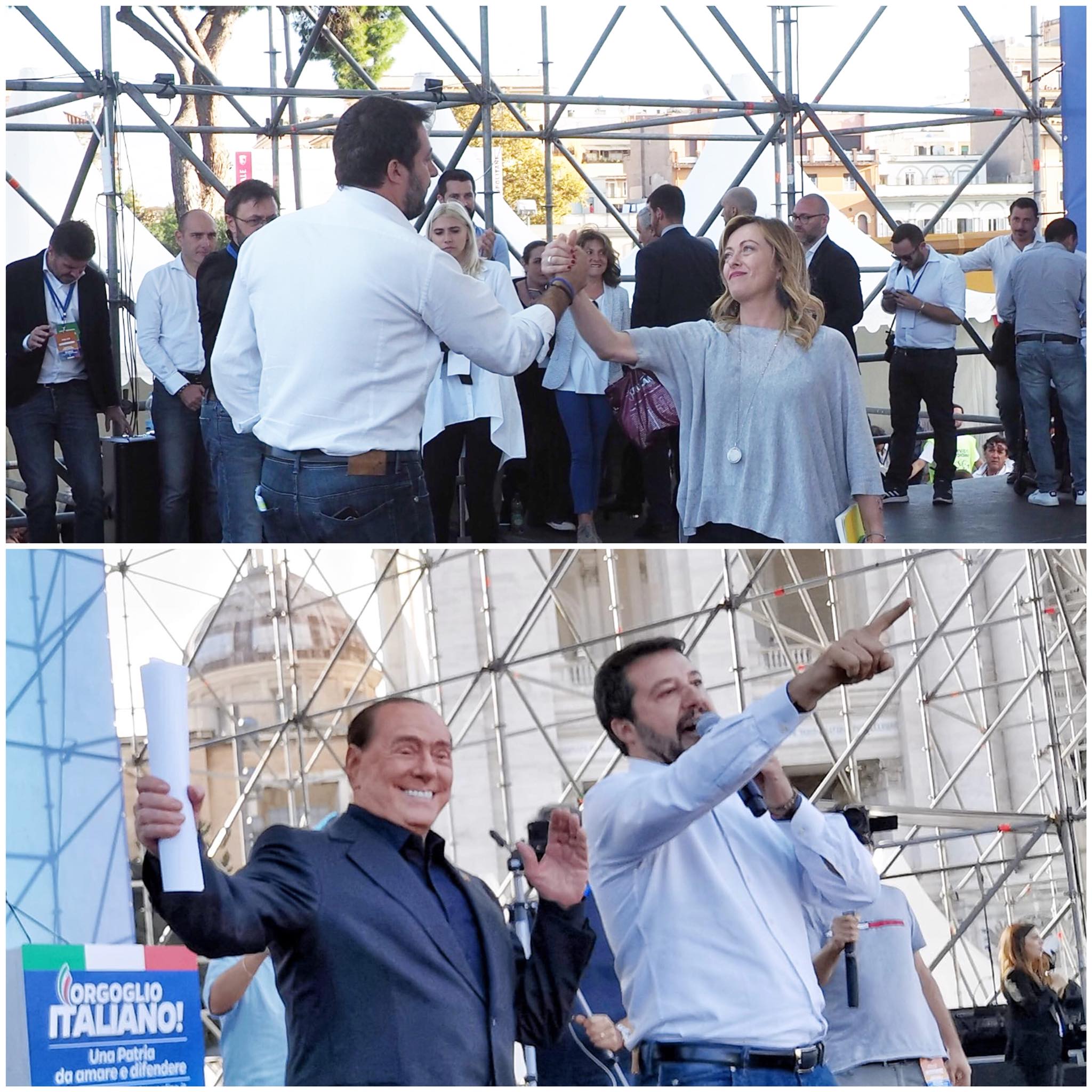 Il centrodestra porta l’orgoglio italiano in piazza. In duecentomila a San Giovanni per dire NO al governo poltronaro. Salvini: “Torneremo dalla porta principale, senza trucco e senza inganno”