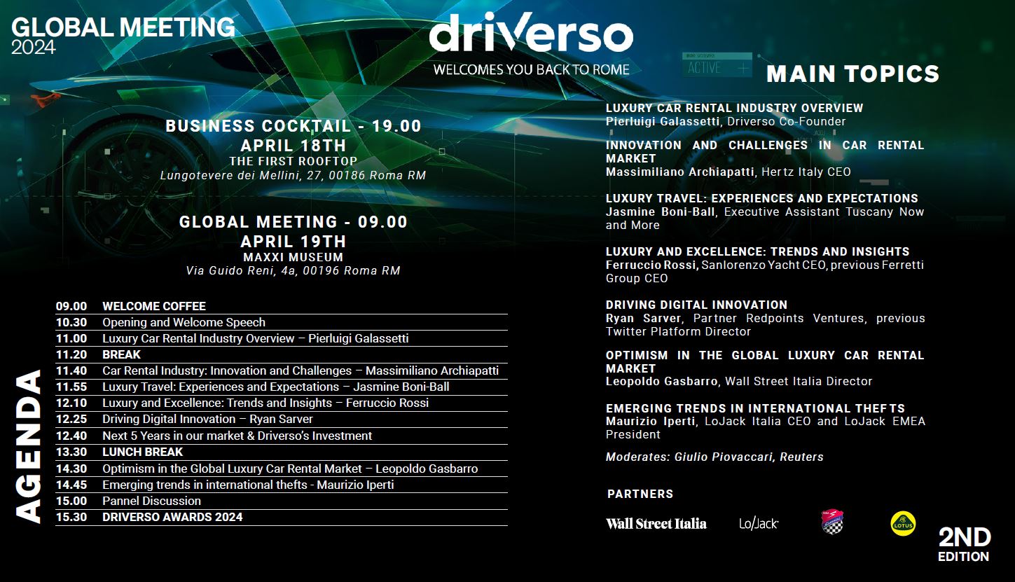 DRIVERSO, l’industria europea della mobilità d’alta gamma presenta il secondo global meeting al Museo MAXXI di Roma