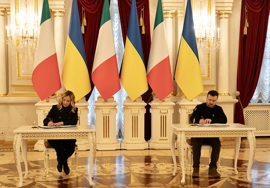 Kiev: Incontro bilaterale tra Meloni e Zelensky. Sul tavolo le garanzie per la sicurezza dell'Ucraina
